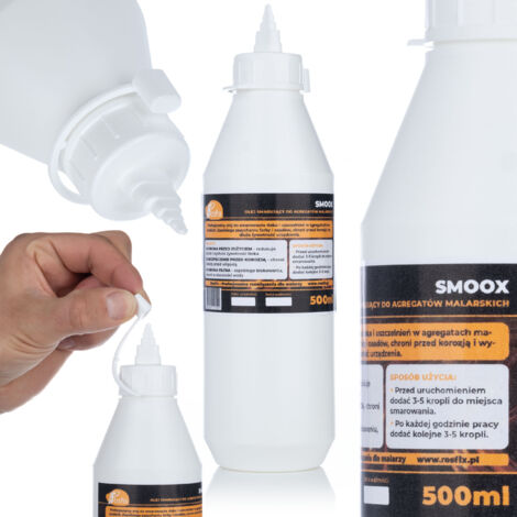 Rosfix Huile Lubrifiante Smoox 500ml – Protection Pistons et Joints Anticorrosion, Réduction de Frottement Pour Pompes Airless Accessoire pour Pistolet à Peinture
