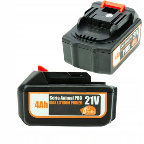 Rosfix Batterie 21V 4Ah Max Lithium Power – Haute Capacité, Charge Rapide  Cellules Durables  Batterie Universelle pour Outils Électroportatifs 21V