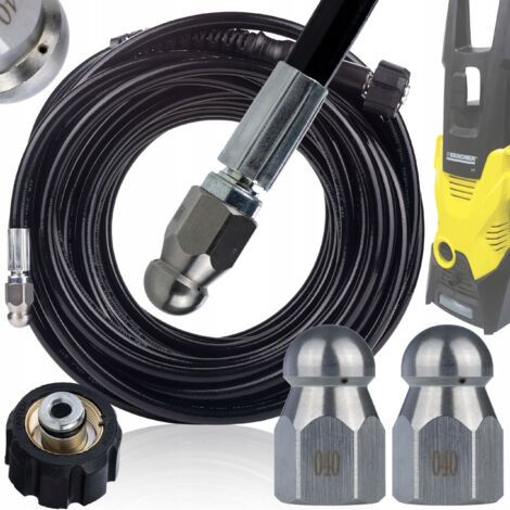 Karcher Tuyau Nettoyage pour Canalisations 20 m, Filetage m22, de – Filetage 1/4" (1/5)