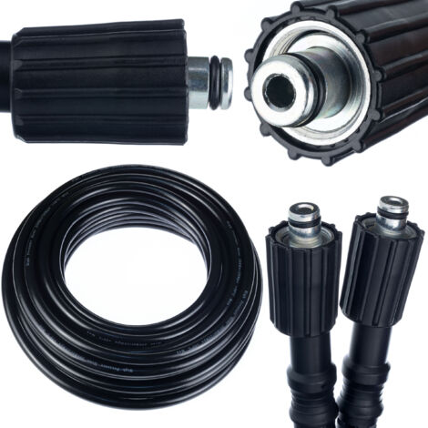 Rosfix Tuyau Haute Pression 10m M22-M22 – Nylon Renforcé, 200 Bar, 60°C  Tige 14mm  Résistant à l’Abrasion  compatible avec nettoyeur haute pression Kärcher (1/5)
