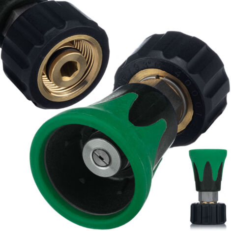 Rosfix Mini Lance M22 avec Buse Jet Plat 25° Verte – 4000 PSI, Acier Inoxydable Compacte et Puissante compatible avec nettoyeur haute pression Kärcher HD/HDS