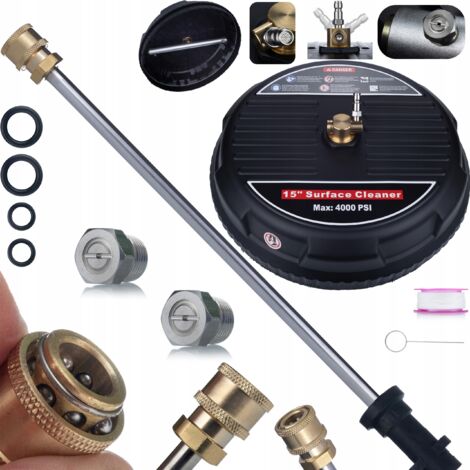 JetLine T-Racer ProSet 15" + Lance 58 cm Ensemble pour nettoyeur Kärcher K2–K7 Brosse rotative avec connexion rapide Buses de rechange + lance (1/5)