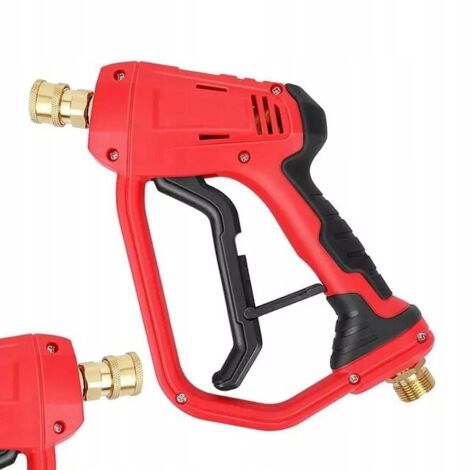 Rosfix Pistolet Haute Pression Rouge 4000 PSI – M22 22mm, Raccord Rapide 1/4"  275 Bar, 60°C  Poignée Ergonomique  Compatible avec Nettoyeur Haute Pression (1/5)