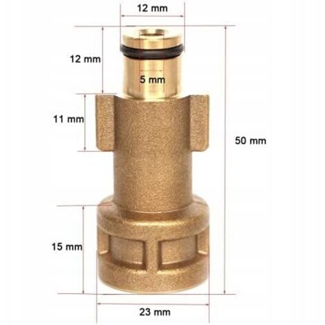 Adattatore Sgancio Rapido 1/4 Per Idropulitrice | Compatibile Con Karcher E Bosch | Connettore Ugello