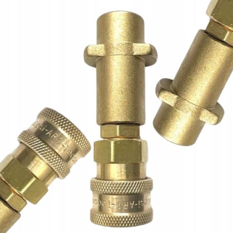 Rosfix Adaptateur Nettoyeur Haute Pression – Raccord Baïonnette Kärcher vers Quick Connect 1/4"  160 Bar, 60°C  compatible avec nettoyeur haute pression Kärcher K2–K7