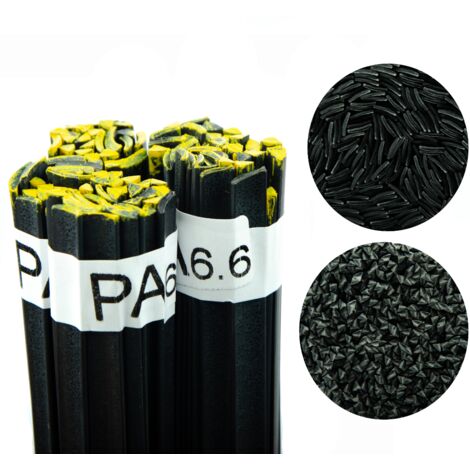 Rosfix Fil de Soudure Plastique PA6.6 Noir – 100g, Formes Mixte 8mm/3,5mm Température 380–420°C Pour Radiateurs, Ventilateurs, Réservoirs Accessoire de Réparation (1/3)