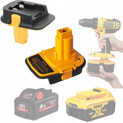 Rosfix Adaptateur Batterie DCA1820 – Pour Outils Dewalt 18V  Compatible avec batteries Dewalt 18V/20V et Milwaukee M18  Montage Facile  Accessoire Électroportatif