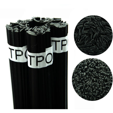 Rosfix Fil de Soudure Plastique TPO Noir 100g – Mélange Triangulaire 3,5mm et Bande 8mm 42cm 320–380°C Pour Pare-Chocs, Ailes, TPE, TEO Accessoire de Réparation Plastique (1/3)