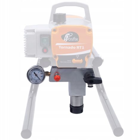 Rosfix Set Pompe avec Manomètre et Vanne Tornado RT1 – Débit 2,2 L/min, 22 MPa Haute Résistance Pour Pulvérisateur de Peinture Accessoire pour Peinture (1/2)