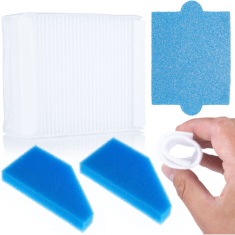 Rosfix Set Filtres HEPA pour Aspirateur – 5 Pièces Filtration 99,95% Antiallergique Lavable compatible avec aspirateur Thomas Aqua+, Perfect Air, Cycloon Hybrid (1/5)