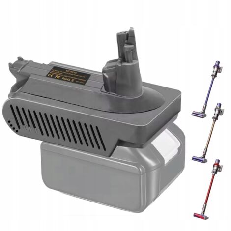 Makita – Adaptateur convertisseur batterie 18V pour Dyson V10 – Plastique ABS ignifuge – Protection court-circuit, surchauffe, surcharge (1/4)