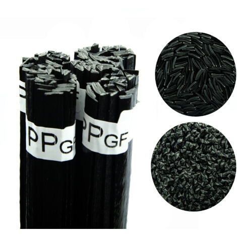 Rosfix Spoiwo de Soudure Plastique PP+GF Noir 100g – Fil 42cm  Formes 8mm/3,5mm  260–330°C  Pour Automobile, Électroménager, Industrie  Accessoire de Réparation Plastique (1/3)
