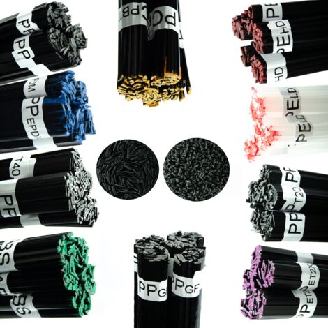 Prowelder Kit Big Rosfix : Kit complet de fils pour le soudage plastique (10 types, 1000g) (1/5)