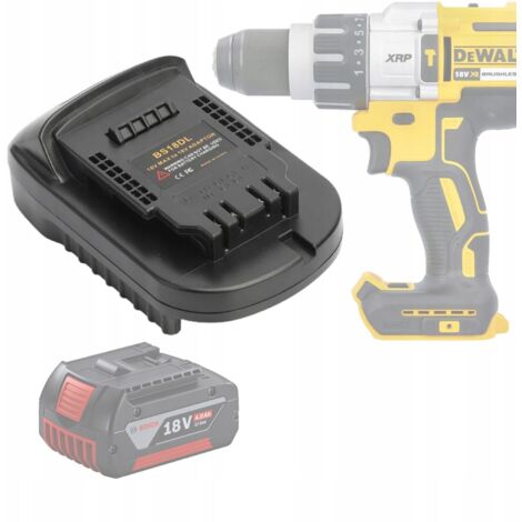 Rosfix Adaptateur Batterie Bosch 18V vers Dewalt DW18ML – Conversion Rapide Compatible Outils sans Fil Dewalt 18V Construction Solide Accessoire Électroportatif (1/5)