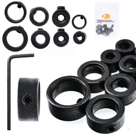Rosfix Set Butées de Perçage 3–16mm – 8 Pièces en Acier Inoxydable avec Clé Contrôle de Profondeur Pour Forets de Précision Accessoire de Perçage (1/5)