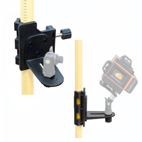 Rosfix Support pour Niveau Laser – Fixation Stable sur Perche ou Trépied Filetage 5/8" Universel Compatible avec Rosfix, Hilda, Pracmanu, Heckermann Accessoire de Mesure