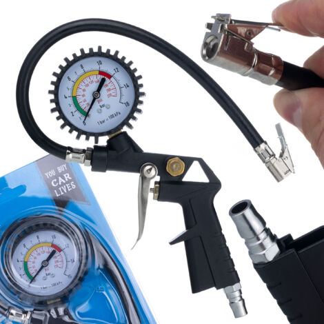 Pistola ad aria compressa con manometro 0 - 16 Bar (0-230 PSI) (1/5)