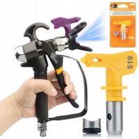 Rosfix Pistolet pour Groupe de Peinture Turbojet Tj1 519 – Jet 30 cm, 0,009" Pour Acrylique, Latex, Ignifuges