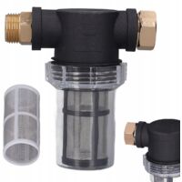Rosfix Filtre à Eau 3/4" F-M – Maille Métallique 40 Microns, 10 Bar, 60°C Anti-Sable et Impuretés Pour Arrosage, Fontaines, Nettoyeurs Accessoire Irrigation