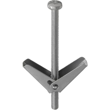 Forgefix TOG350M Lot de 10 systèmes de fixation pour plaque de plâtre M5 x 75 mm
