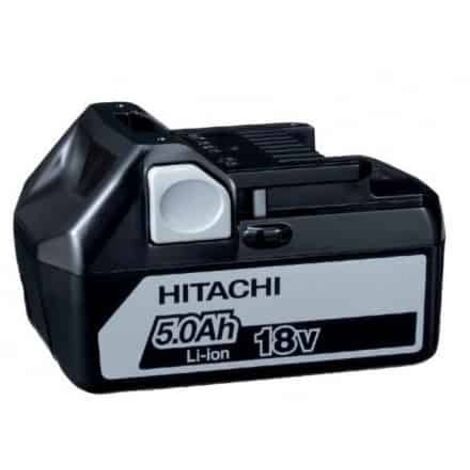 Hikoki – Batterie à glissière 18V 5Ah Li-Ion – Autonomie élevée pour outils Hitachi – Charge rapide en 35 minutes – Compatible avec BSL1815 à BSL1860 - BSL1850