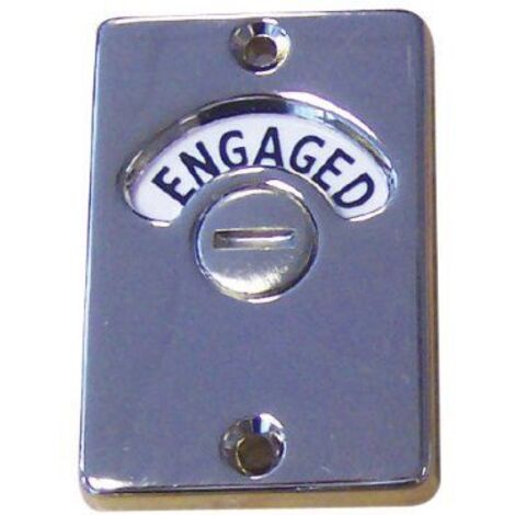 Yale Locks P127 Verrou avec indication libre/occupé (en anglais) pour porte de salle de bains/WC Chrome satiné (Import Grande Bretagne)