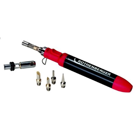 Rothenberger – Fer à souder micropen 1300°C – Kit de soudage avec embouts interchangeables – Pour assemblage électronique et découpe à chaud