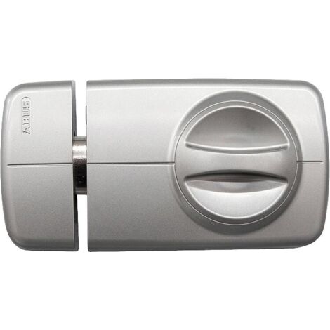 Verrou de porte avec bouton tournant Argent - ABUS 532696 7010 S