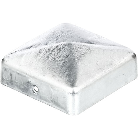 Capuchon pour poteaux en bois – Acier galvanisé à chaud – Dimensions 70 x 70 mm – Set de 10 pièces pour finition soignée – Alberts