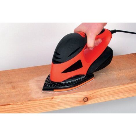 wolfcraft Patins abrasifs auto-agrippants pour bois/métal, 107 x 142 mm-1794000 (1/3)