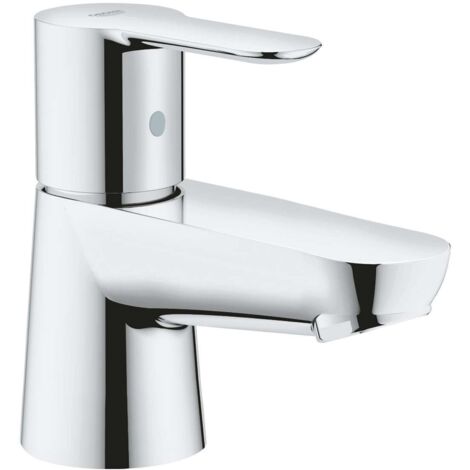 Grohe – Mitigeur de lavabo monotrou – Finition chrome brillant – Levier métallique – Débit 5,7 l/min avec mousseur EcoJoy – Installation rapide (1/4)