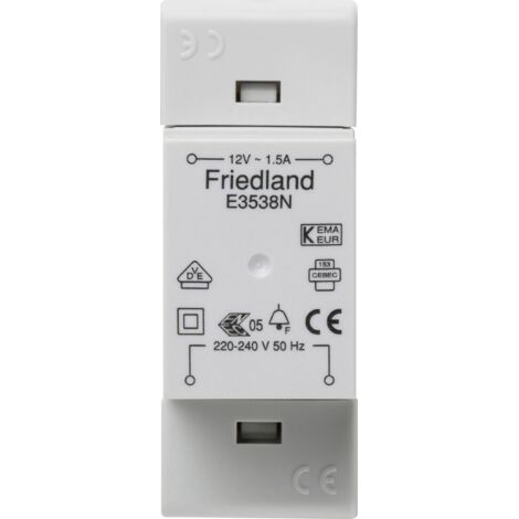 Friedland E3538N Transformateur de sonnette VDE 1 (1/4)