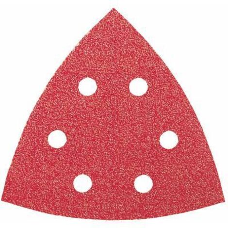 BOSCH 2609256A52 FEUILLES ABRASIVES POUR PONCEUSES DELTA DIAMETRE 93 MM NOMBRE DE TROUS 6 GRAIN 180 LOT DE 5 FEUILLES (1/2)