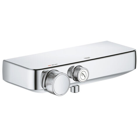 Mitigeur thermostatique de douche – Finition chrome GROHE StarLight – Technologie TurboStat – Sécurité anti-brûlure CoolTouch – 34719000 (1/10)