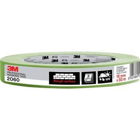 3M PT206018 Ruban de masquage pour peinture 3M™ 2060 vert clair (L x l) 50 m x 18 mm 1 pc(s) W283072 (1/2)