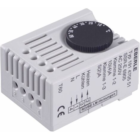 Eberle Thermostat d'armoire SSR-E 6905 230 V/AC 1 inverseur (RT) (L x l x H) 46 x 34.5 x 67 mm 1 pc(s) Q63616 (1/3)