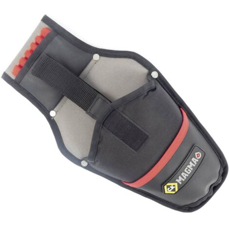 Ck MA2737 Ceinture porte-outils noir gris rouge robuste (1/4)