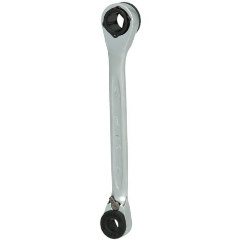 Kstools – Clé réversible à embout 1/4' x 5/16' – Entraînement hexagonal – Acier chrome vanadium – Longueur 115 mm pour espaces restreints