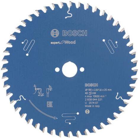 Lame de scie circulaire Bosch Expert Wood 3165140795975 180x2,6x20 48Z (1/5)