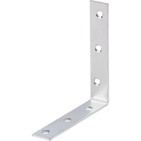 Équerre de fixation galvanisée Sendzimir 100 x 100 x 19 mm – Set de 40 pièces – Pour applications construction et réparation – Alberts