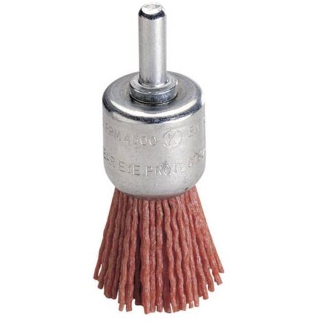 Brosse ronde en nylon Wolfcraft 25 mm HEX 1/4'' rugueux