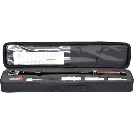 Clé dynamométrique ERGOTORQUEprecision avec trousse, 40-200Nm, 5 pcs