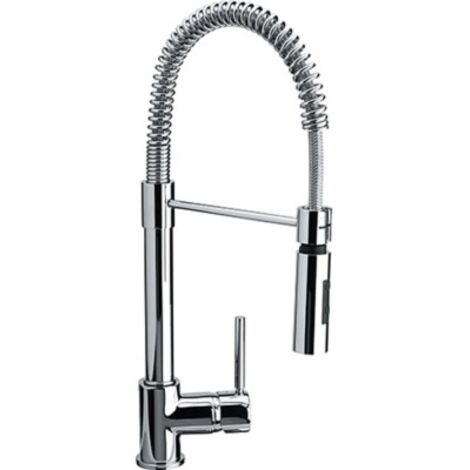 Franke – Mitigeur de cuisine chromé professionnel 2 jets extractible – Hauteur 460 mm – Embase diamètre 50 mm – Perçage diamètre 35 mm