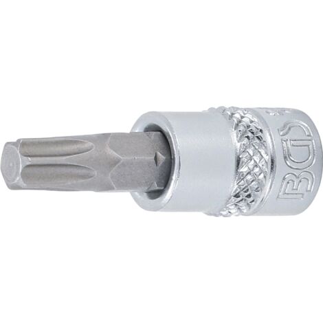 BGS Embout de tournevis à emmanchement carré 6,3 mm (1/4") profil T (pour Torx) T35 - 2565 (1/2)