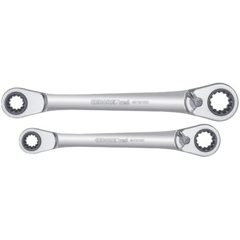 GEDORE RED 3300900 - Jeu de clés à cliquet mixte double, 2 pièces , R07501002 (1/3)