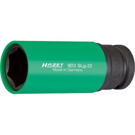 Douille à chocs 903SLG-22 ∙ Carré creux 1/2 pouce (12,5 mm) ∙ Profil Traction à 6 pans extérieurs ∙ Taille 22 mm (1/4)
