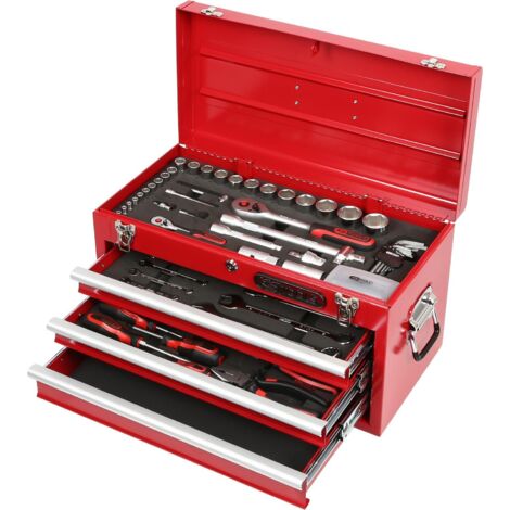 Kstools – Coffret multi-outils 100 pièces 1/4" et 1/2" – Acier chromé vanadium – Pour travaux intensifs – Outils de précision (1/2)