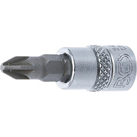 BGS Embout de tournevis à emmanchement carré 6,3 mm (1/4") cruciforme PZ2 - 2491 (1/2)