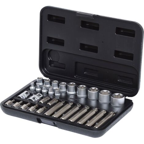 KS Tools - Coffret de douilles et d'embouts KS, 30 pièces - 14 Torx 30 mm + 75 mm - 911.4301-1 (1/7)