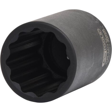 Kstools – Douille à choc spéciale cardans 1/2' – Longueur 85 mm – Diamètre 50 mm – Acier chrome-molybdène – Compatible clés à chocs 1/2'